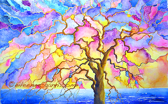 oak & ocean painting